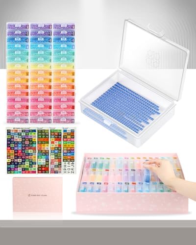 forever young 45PCS Diamond Painting Storage Containers Trays
