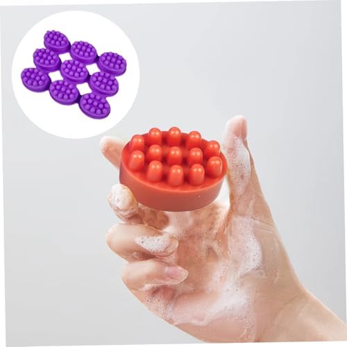 Massage Soap Molds, Nonstick & Free 9 Cavity Oval Silicone Massage Soap Making Molds for DIY Homemade Craft