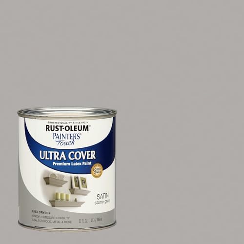 Rust-Oleum Painter's Touch Latex Brush-On Paint, Satin Stone Gray