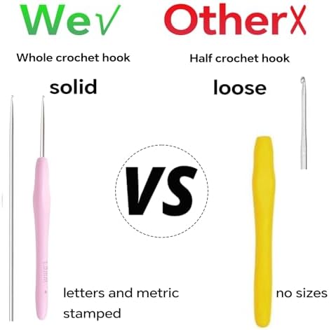 Small Size Crochet Hook Lace Crochet Needle, 1mm Crochet Hook, Ergonomic Crochet Hooks，Embroidery Thread Knitting Weaving Tool (1 mm)
