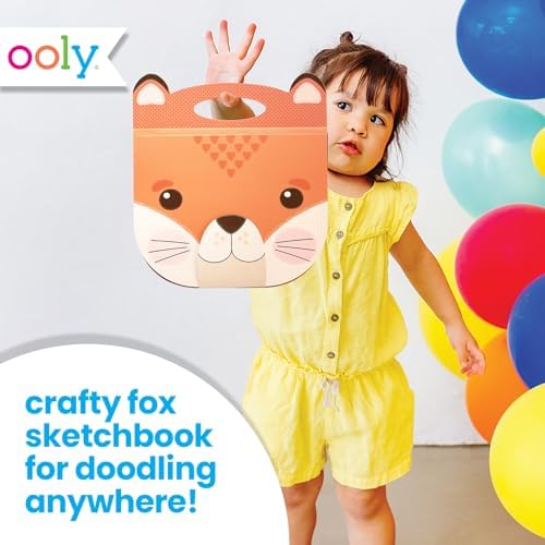 OOLY Carry Along Sketchbook for Kids, 60 Pages – Fox