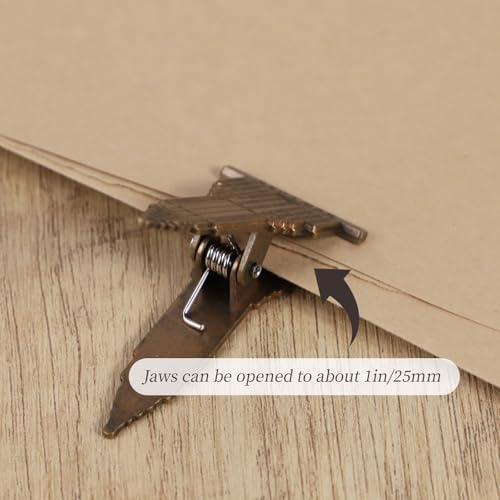 2Pcs Vintage Metal Book Clip for Reading, Antique Bronze Alloy Book Clamps for Journaling & Notebooks, Decorative Vintage Paper Clips for Home Office School Stationery (Building)
