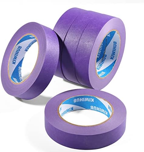 Purple Painters Tape,1" x 60 Yards x 5 Rolls (300 Yards Total)