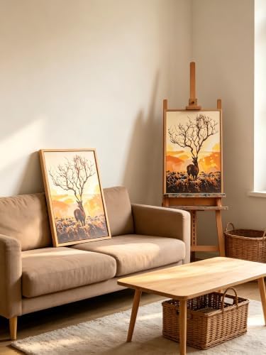 LCOZX Deer Paint by Numbers Kit for Adults Beginners 16x20 Inch