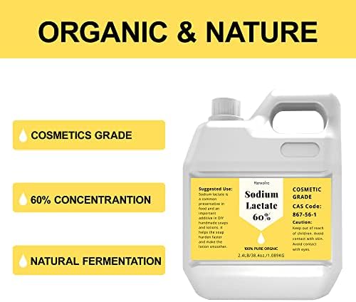 38.4 oz Sodium Lactate for Soap Making&Lotion,Premium Sodium Lactate Liquid