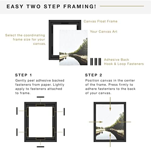 MCS Canvas Float Frame, 11x14, Black, 1-Pack