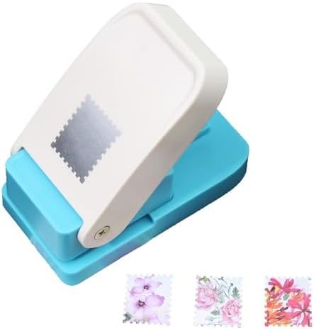 1X0.8inch Rectangular Postage Stamp Puncher, Rectangle Lever Action Stamp Punch for Paper Crafting Scrapbooking, DIY Card Making Arts Crafts Supplies