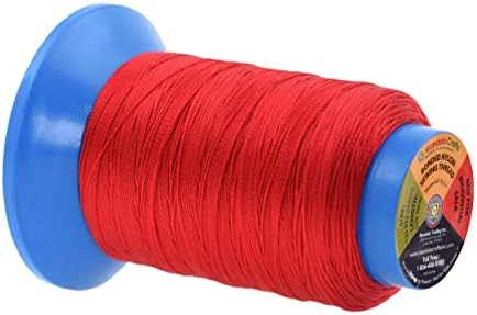 Mandala Crafts Size 92 280D T90 12 Vibrant Bonded Nylon Thread, 2400 YDs
