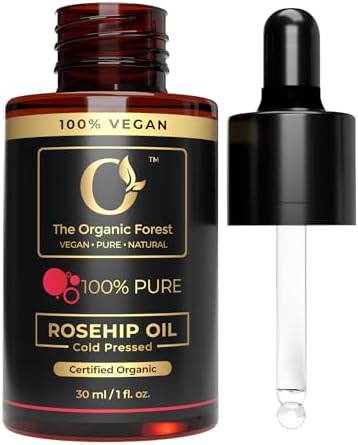 100% Plant Based Rose hip oil cold pressed organic | RoseHip Oil for Face & Skin, Natural Moisturizer, Hydrating & Nourishing, Non-Greasy - For All Skin Types