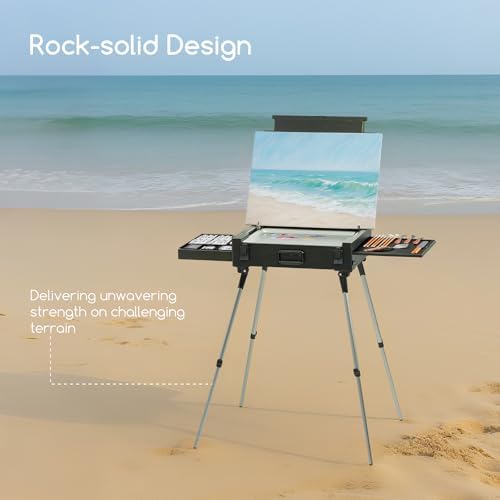 MEEDEN PRO French Easel Box: 21lb/9.5kg Heavy Duty Plein Air Sketch Easel