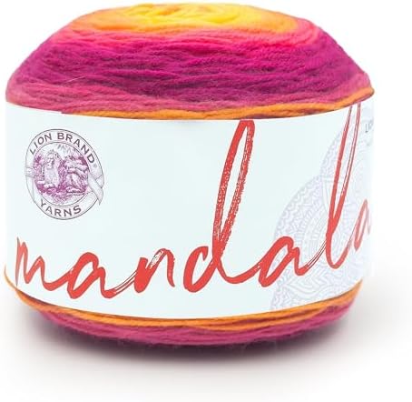 Lion Brand Yarn, Mandala DK Crochet Yarn, Fenrir, Multicolor, 1 Pack