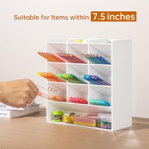 BEYGORM Acrylic Vertical Marker Organizer for 150 Markers, Desk Orgaizer
