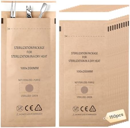 150Pcs Disposable Self-sealing Sterilizer Pouches for Nail Tool