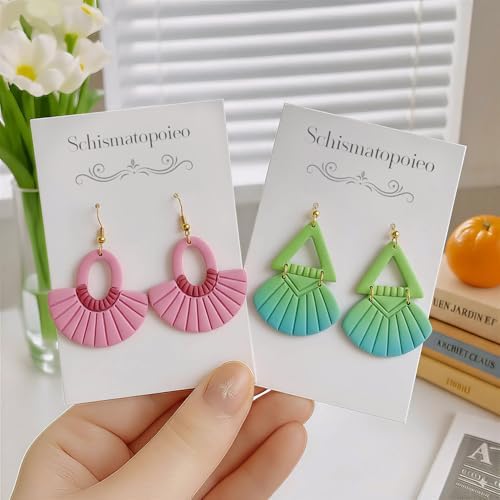 9pcs Mother‘s Day Polymer Clay Earring Cutters - Polymer Clay Molds & Polymer Clays Earring Cutters for Jewelry Making - Flower Polymer Clays, for Dates, Parties, Mother’s Day