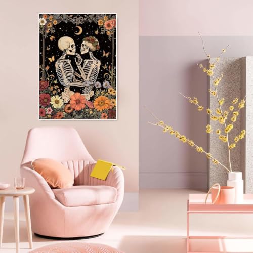 KICHANG Skull Diamond Art Kits for Adult Diamond Painting Kit for Beginner