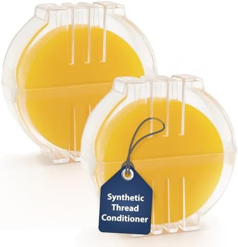 Thread Wax and Thread Conditioner (2pk) - for Sewing and Gloss Threads Waxer. Magic Conditioner for Hand Sewing Embroidery. Hand Quilting Supplies to Strengthen and Reduce Knots