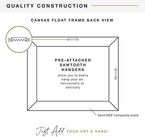 MCS Canvas Float Frame, 11x14, Black, 1-Pack