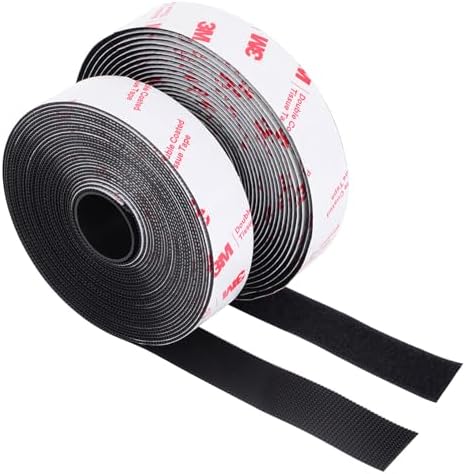 Hook and Loop Tape 1in x 20ft, Heavy Duty Adhesion Strip
