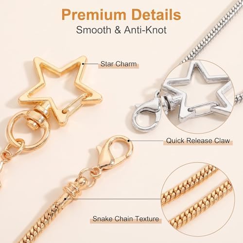 10PCS Beadable Keychain Bars Mixed Color Chain Keychains Key Chain Making Kit