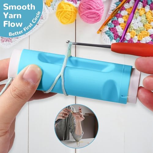 Crochet Loop Guide for Beginners, Crochet Holder with 6 Replaceable Sponges