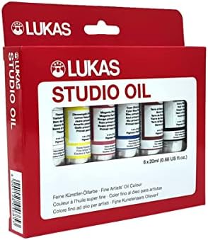 Lukas Studio Artist Oil Color Paints - High-pigment oil paint made with natural binder for artist, painting, & more! - [Assorted Colors - 20 mL]