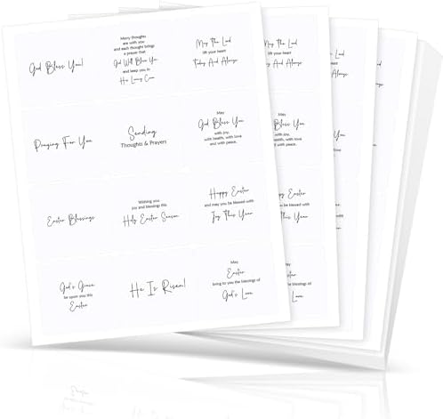 Watersay 240 Pcs Messages of Faith Peelable Stickers for Card Making