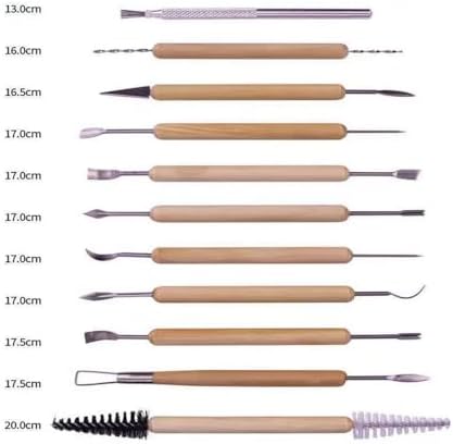 LANGQUN 35pcs Clay Sculpting and Pottery Tools Kit - Air Dry and Polymer Clay Dotting Tools - Ceramic Supplies for Modeling and Shaping - For Kids and Adults