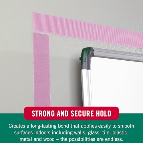 VELCRO Brand Colors | Pink Sticky Back Tape | 10ft Roll with Adhesive, Cut Strips to Length | Mount Classroom Décor, Create Seasonal Craft Projects | Organize Home or Office