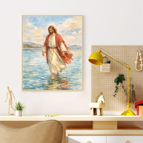 Dawnsphere Jesus Paint by Numbers Kit for Adults Without Frame 16x20 in