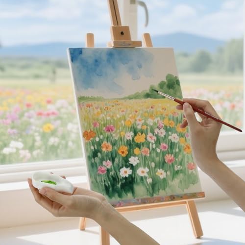 Magicfour Silicone Paint Brush Rest Holder for Watercolor Oil Acrylic Painting Brush, 6 Pcs Artist Brush Holder Caddy Organizer Solution for Painting Accessories- Space Saving Design