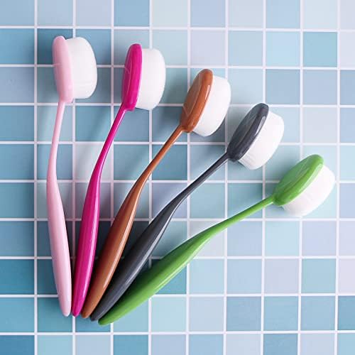 Yoseng 5 Pcs Craft Ink Blending Stencil Brushes with Color Coded Handles