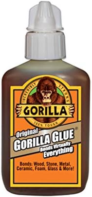 Gorilla Original Gorilla Glue, Waterproof Polyurethane Glue, 2 Ounce Bottle, Brown, (Pack of 1)