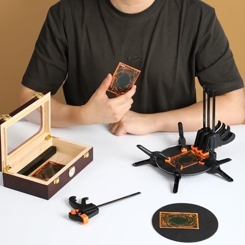 Card Flattening Kit Trading Card Flattening Tool Kit,Reddish-brown,Wooden