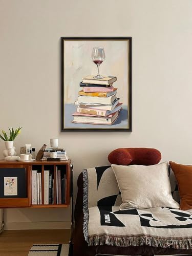 Painting by Numbers for Adults, Book Lover Paint by Number Kit 12 x 16 Inch