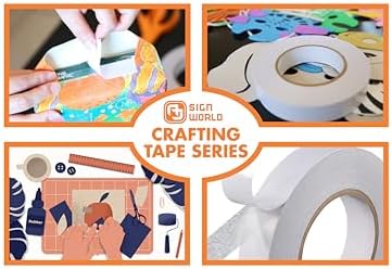 Best 1/2" MAX Strength Thin Permanent Double-Sided Tape for Arts, Crafts, Photography, Scrapbooking, Tear-by-Hand, Paper Backing (1/2-Inch by 164-Feet/55 Yards)…