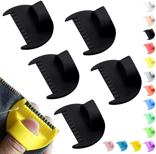 2mm-6mm Seam Guide for Hand Sewing Edge Lockranding Tool 5 PCS Set for Leather/Fabric/Craft Sew, Black
