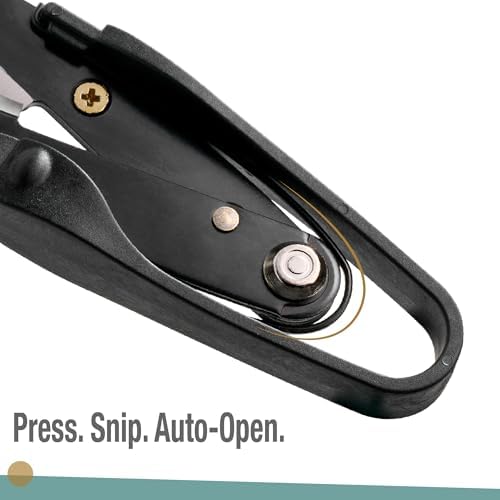 Beaditive Premium Thread Snips - Thread, Yarn, Embroidery Snipper for Sewing, Quilting, Knitting, Jewelry Making - High-Carbon Steel Blades with Protective Cap and Lanyard