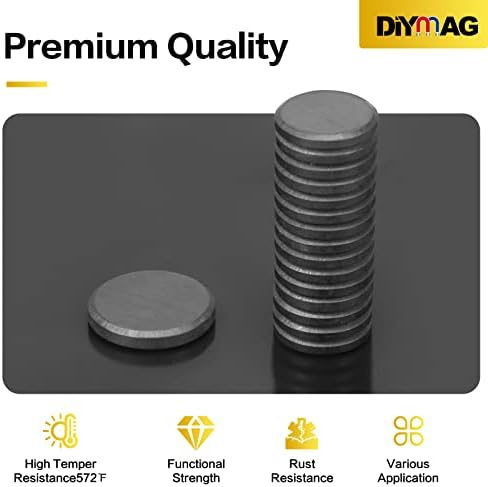 DIYMAG Strong Adhesive Magnets,200pcs 0.7x0.12in Fridge Refrigerator Magnet