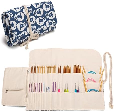 Teamoy Knitting Needle Crochet Hook Case Organizer Holder(up to 11"), Sheep