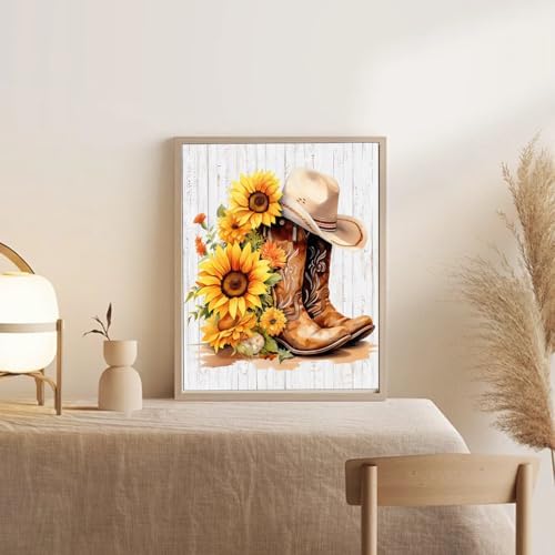 AIBOERL Paint by Numbers Kit for Adults Beginner, Boots, 12X16In