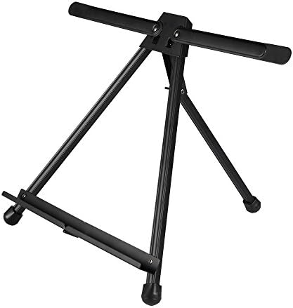 Conda Aluminum Tabletop Easel, Portable Tripod Display Stand Adjustable Height from 15" to 21" with Extension Arm Wings, Desktop Display Easel for Canvas, Paintings, Photos, Signs