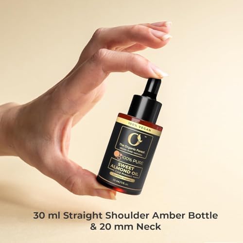 Plant Based and Organic Sweet Almond Oil - Cold-Pressed, Pure & Natural - Almond Drops for Skin, Hair, Face - Body Oil After Shower - Carrier Oil for Essential Oils Mixing - Aceite de Almendras