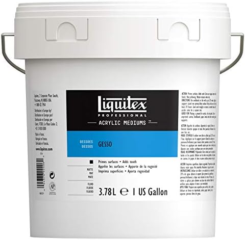 Liquitex Professional Gesso Surface Prep Medium, 3.78L (128-oz), White