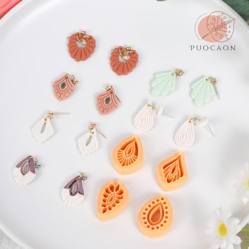 Puocaon Boho Basic Polymer Clay Cutters for Jewelry Earrings Making