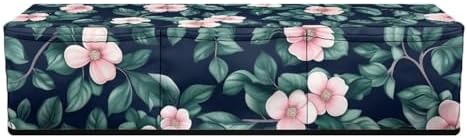 Binienty Tropical Floral Cutting Machine Dust-Proof Bag Craft Tool Organizer Washable with 3 Pockets Portable Cutting Machine Accessory Anti Dirty,Cutting Machine Protector Bag Carring Case