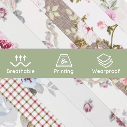 Aubliss 8pcs Fat Quarter Fabric Bundles (100% Cotton - 20'' x 20'')