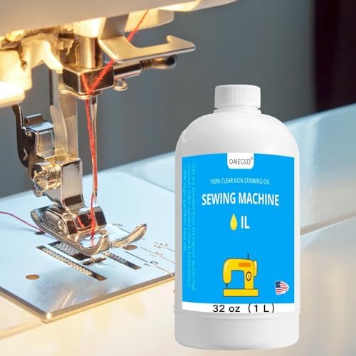 OAIEGSD 32oz Fine Light Sewing Machine Oil and Lubricant, Clear & Odorless
