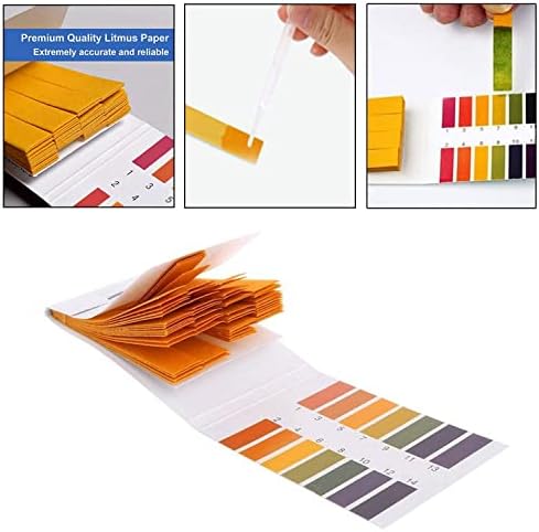 4 Pack pH Test Strips, 320 Strips pH 1-14 Universal Litmus Paper