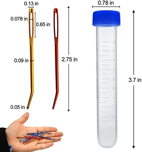 Mygeromon Yarn Needles Large Eye Aluminum for Sewing Darning Crochet