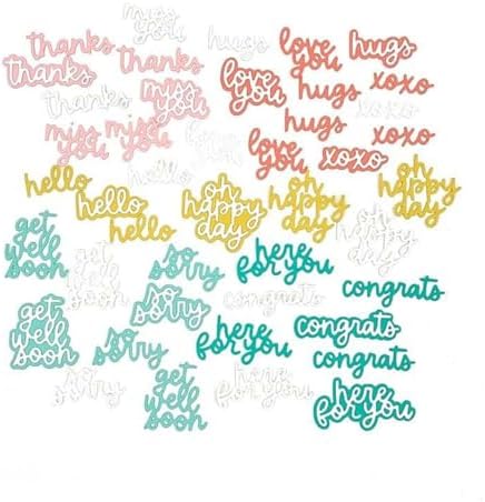 Scrapbooking Die-Cuts for Card Making, Christmas Metal Cutting Dies, Paper Craft Punch Template, Background Embossing Stencils, DIY Album Décor (Words A-14.6x11.5cm)